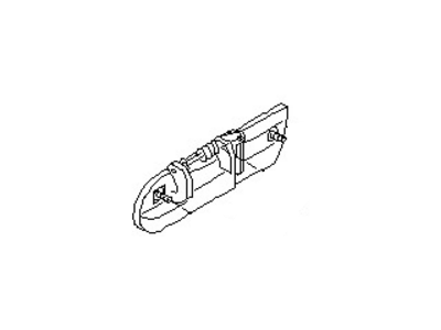 Nissan 82607-85E05 Rear Door Outside Handle Assembly Left