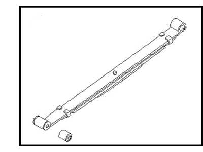 Nissan 55020-9Z501 Spring Assembly Leaf, Rear