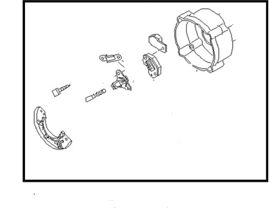 1981 Nissan 200SX Alternator Case Kit - 23127-W5806