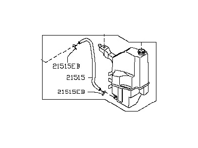 Nissan 21710-JP10A Tank Assy-Reserve