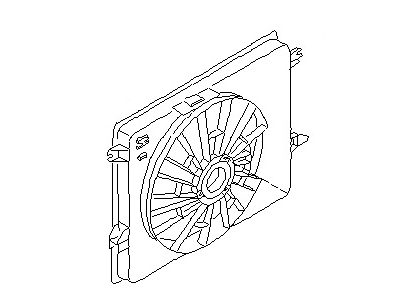 2001 Nissan Quest Fan Shroud - 21483-7B000