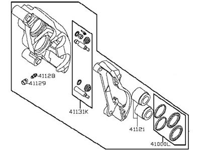 Nissan NV Brake Caliper Repair Kit - 41011-1PA1B