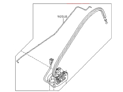 Nissan 90500-EA00A Tail Gate Lock Assembly