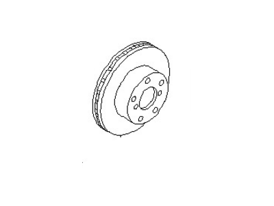 Nissan 40206-4BA0A Rotor Disc Brake Front