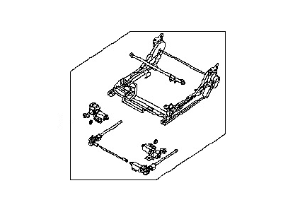 Nissan 87400-5Z400 ADJUSTER Assembly-Front Seat,R