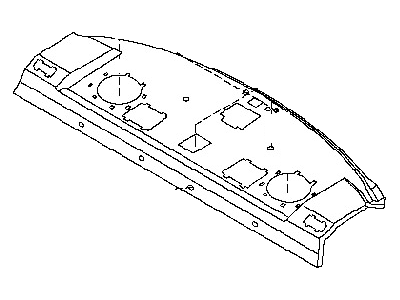 Nissan 79910-6Z602 Finisher-Rear Parcel Shelf