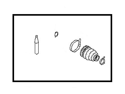 Nissan 39241-10E86 Repair Kit-Dust Boot,Outer