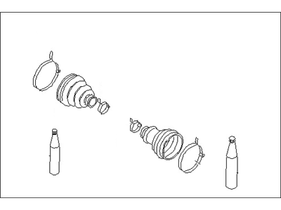 Nissan 39241-41W25 Dust Boot Kit-Repair,Outer