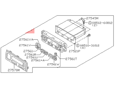 Nissan Pathfinder Blower Control Switches - 27510-4W308