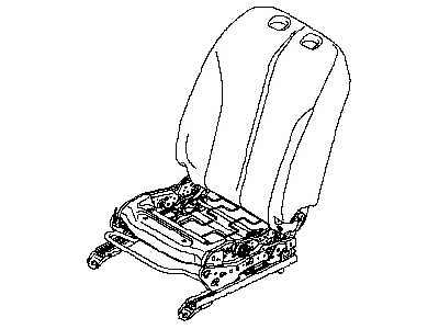 Nissan 87651-EM05A Back & Cushion Frame & Adjuster Assy