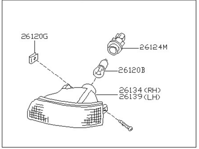 Nissan 26130-40U25 Lamp Assembly-Turn Signal,Front RH
