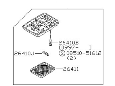 Nissan 26410-0B001 Lamp Assembly-Room