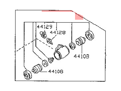 1995 Nissan Sentra Wheel Cylinder Repair Kit - D4100-F4325