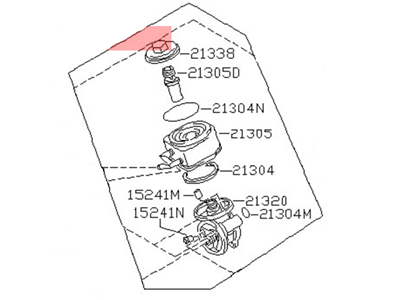 Nissan Pulsar NX Engine Oil Cooler - 21300-30F10