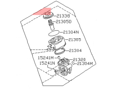 Nissan 21300-30F00 Cooler Set-Oil