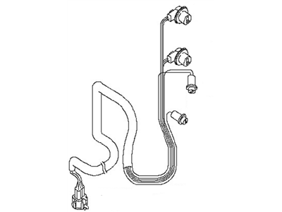 Nissan 26551-ZH200 Harness Assembly Rear Combination