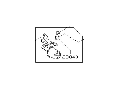 Nissan 28810-02A71 Motor Windshield wiper