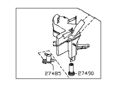 Nissan 28910-9UF0A Tank Assy-Windshield Washer