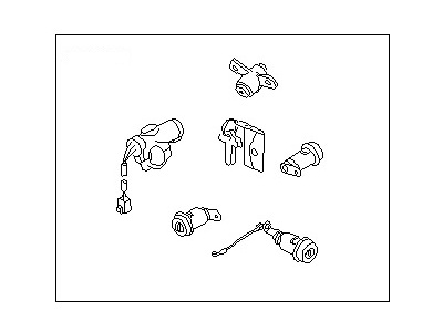 Nissan 99810-04Y25 Key Set Cylinder Lock