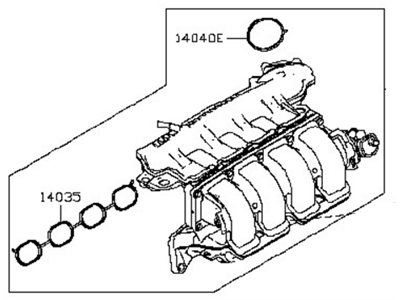 Nissan 14001-3RC0A Manifold Assy-Intake