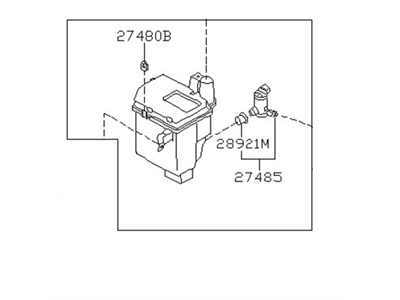 1997 Nissan Stanza Washer Reservoir - 28910-2B100