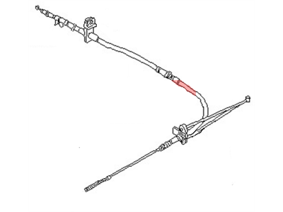 1984 Nissan 200SX Parking Brake Cable - 36400-06F01