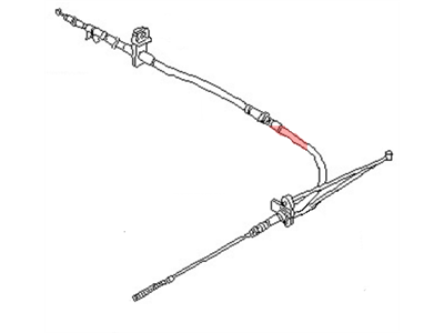 Nissan 200SX Parking Brake Cable - 36400-06F01