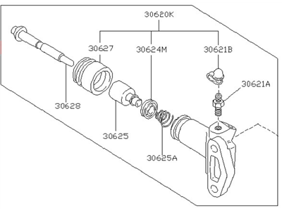 1980 Nissan Datsun 310 Clutch Slave Cylinder - 30620-M3801