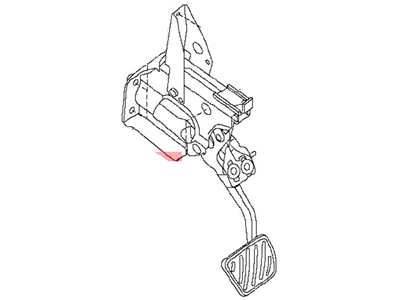 Nissan 46501-3TA0B Pedal Assy-Brake W/Bracket