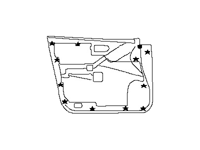 Nissan 80900-4BA0A Finisher Assy-Front Door,RH