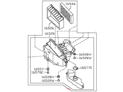 Nissan 16500-5Y700 Air Cleaner