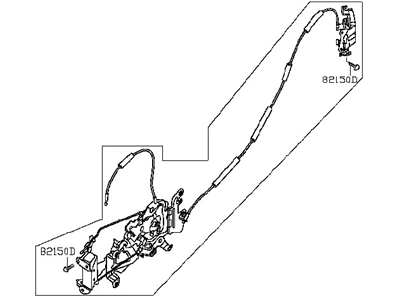 Nissan 82500-9JJ2C Rear Right (Passenger-Side) Door Lock Actuator