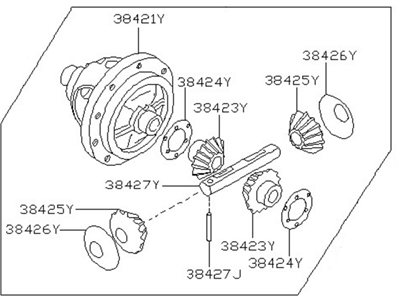 Nissan Rogue Differential - 38411-3VX0A