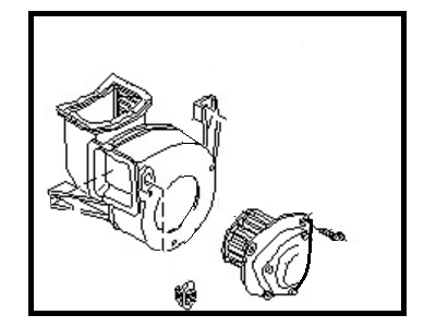 1981 Nissan 720 Pickup Blower Motor - 27200-03W20