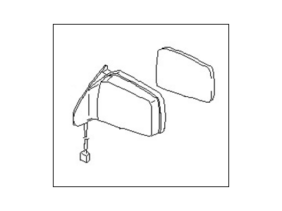 Nissan 96302-7B412 Mirror Assembly-Door,LH