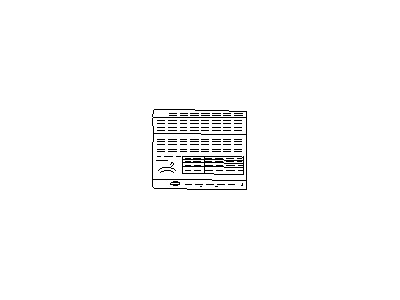 Nissan 14805-19P02 Emission Label