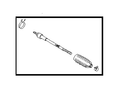 Nissan 48521-CD025 Socket Kit-Tie Rod,Inner