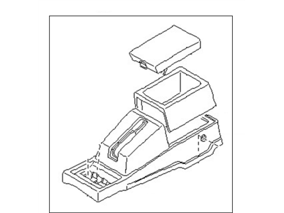 Nissan 96910-41G01 Console Box-Floor Blue