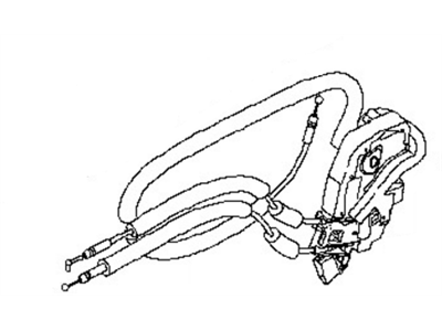 Nissan 82500-1AA0A Rear Door Lock Actuator Motor, Right