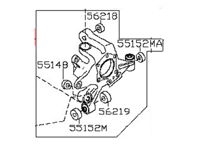 2010 Nissan Maxima Steering Knuckle - 43019-ZX70A