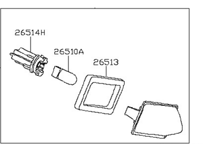 Nissan 26510-8991B Lamp Assembly-Licence Plate