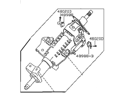 2006 Nissan Frontier Steering Column - 48811-EA00B