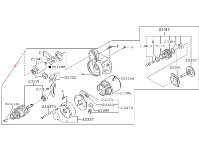 Nissan Maxima Starter Motor - 23300-16E02