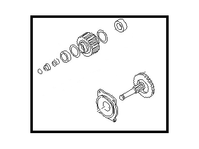 1988 Nissan Maxima Starter Drive - 23312-43L03