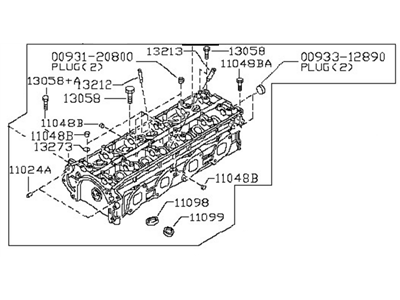 Nissan 11040-EA001 Cylinder Head