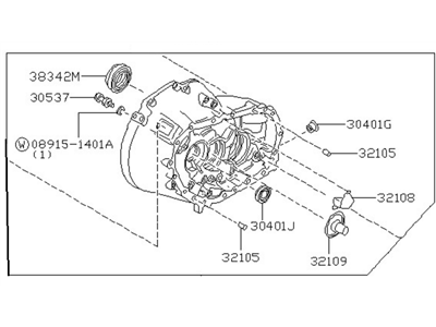 1991 Nissan Maxima Bellhousing - 30400-96E00