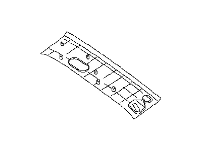 Nissan 73966-5Z000 Garnish Assy-Roof,Rear