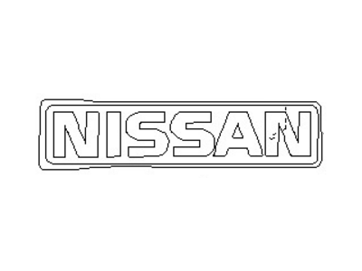 1988 Nissan Hardbody Pickup (D21) Emblem - 62891-01G00