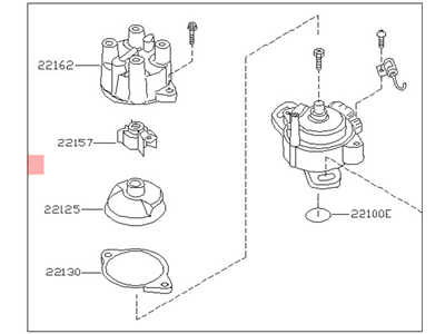 Nissan 22100-0M200 Distributor ASY