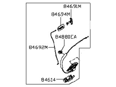 2014 Nissan Murano Door Lock - 84631-1GR0A